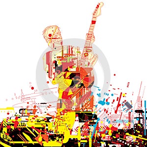 Guitarist paint