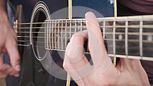 Guitarist Plays the Guitar for Online Learning