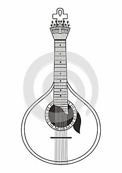 Guitarra Portuguesa Fado folk musical instrument