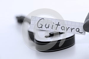 Guitarra, Portuguese word for Guitar in English photo