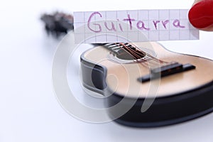 Guitarra, Portuguese word for Guitar in English photo