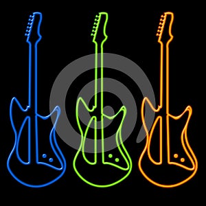 Guitars in Neon