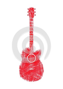 Guitars red