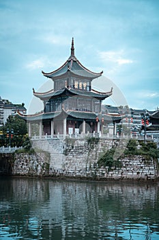 Jiaxiu Pavilion view, Guiyang, China photo