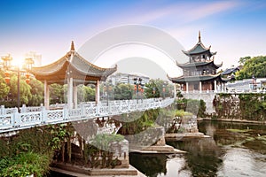 Guiyang`s Famous Ancient Architectural Landscape photo