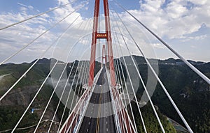 Guizhou Longli River bridge deck and bridge tower