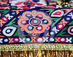 gujarati Embroidery,handmade colorful embroidery,kutchhi bharat
