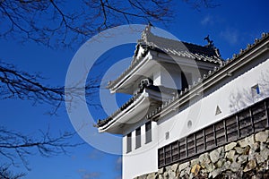 Gujo Hachiman Castle built in 1559 on a hilltop in Japan