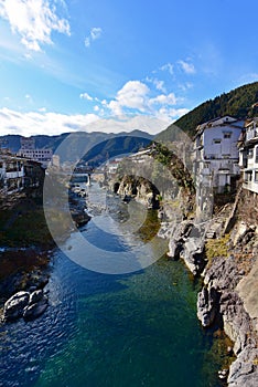 Gujo Hachiman, a small riverside town in Gifu Prefecture in Japan