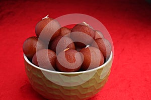 Gulab jamun an Indian sweet