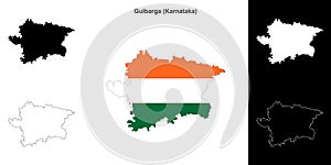 Gulbarga outline map