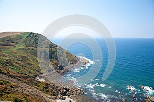 Gulf of Biscay view from cape Villano, Spain photo