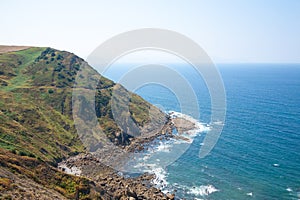 Gulf of Biscay view from cape Villano, Spain photo