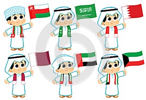 Gulf Cooperation Council Flags