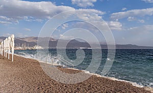 Gulf of Eilat Akaba on the Red Sea