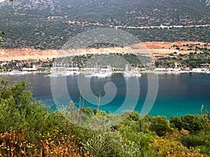 Gulf of Kash and view of the pier