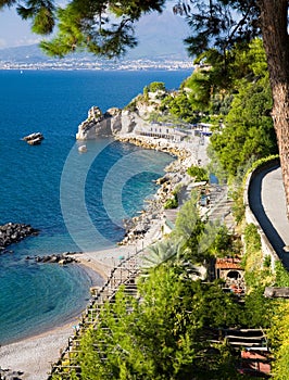 Gulf of Naples and Mountains