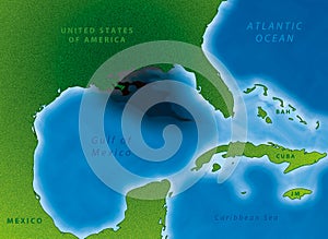 Gulf Oil Spill Map