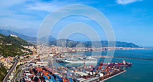 Gulf of Salerno, Italy , on the Tyrrhenian Sea and the harbor