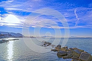 Gulf of Salerno on the Tyrrhenian Sea