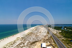 Gulf shores, Alabama on a summer day