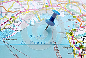 Gulf of Venice on map