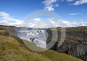 Gulfoss Falls in Iceland