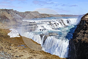 Gulfoss waterfall in Iceland