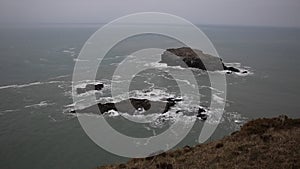 Gull Rock Portreath North Cornwall England UK