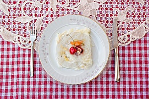 Gullac / Turkish Traditional Ramadan Dessert