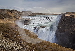 Gullfoss - the biggest waterfall of Iceland