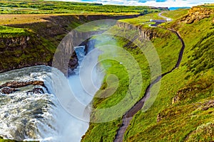 The Gullfoss on the Hvitau River