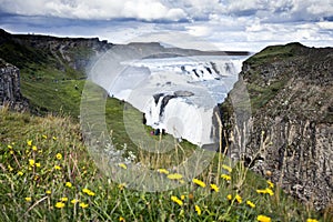 Gullfoss Waterfall in Icelad