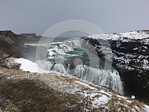 Gullfoss waterfall in Iceland