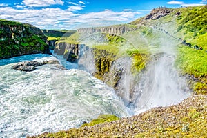 Gullfoss waterfall in Iceland