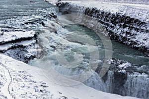 Gullfoss Waterfall, Iceland.