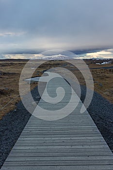 The Gullfoss waterfall in Iceland