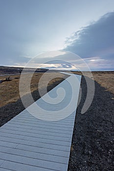 The Gullfoss waterfall in Iceland
