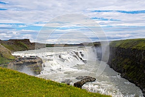 Gullfoss Waterfall Icelands Golden Circle photo