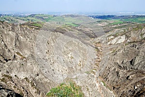 Gullies in the hills of Imola