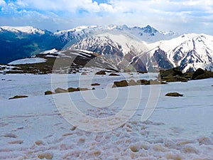 Gulmarg, a hill station, a popular skiing destination and a notified area committee in the Baramulla district of the Ind