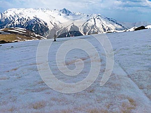 Gulmarg, a hill station, a popular skiing destination and a notified area committee in the Baramulla district of the Ind