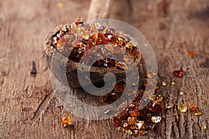 Gum arabic, also known as acacia gum