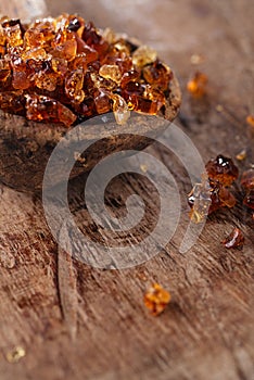 Gum arabic, also known as acacia gum