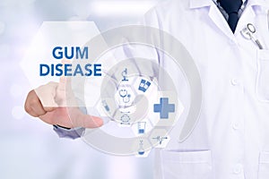 GUM DISEASE Medical concept Doctor