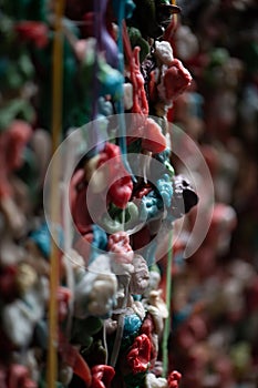 Gum wall detail of chewed gum