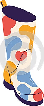 Gumboot Rubber Boot Abstract