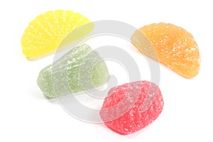 Gumdrops Fruit Flavored Chewies Isolated