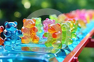 Gummy Bear Bridge beautiful candyland sweets fairytale background