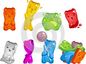 Gummy bear cartoon collection